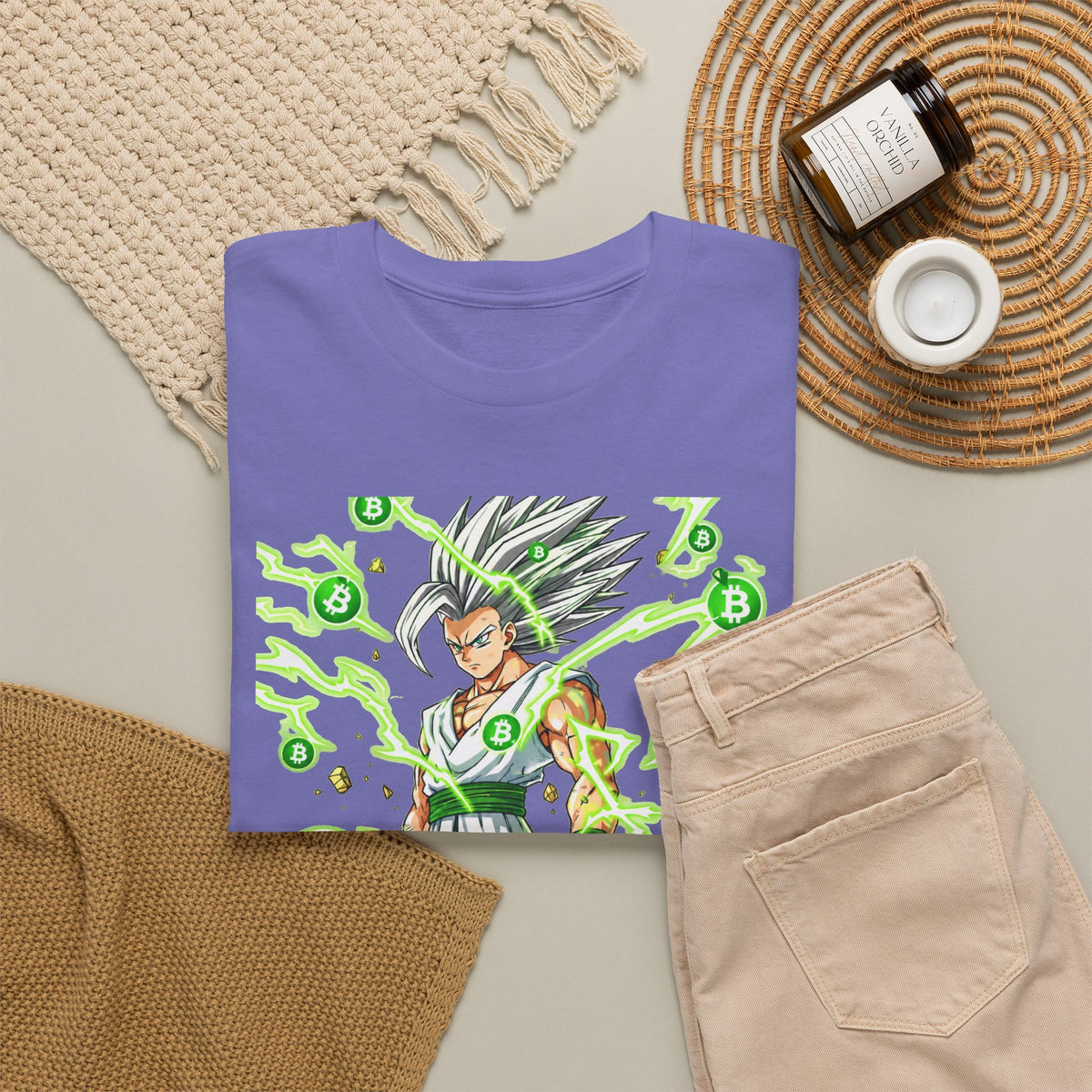 Silver Manga Warrior Tee