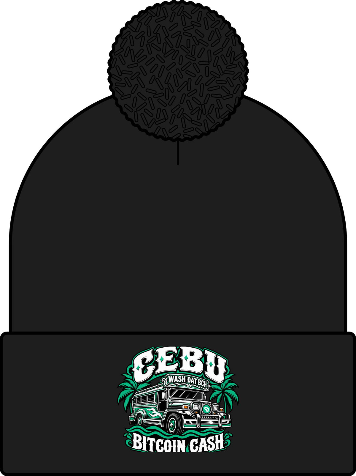WASH DAT BCH — Cebu Pride Skullie (Green/White)
