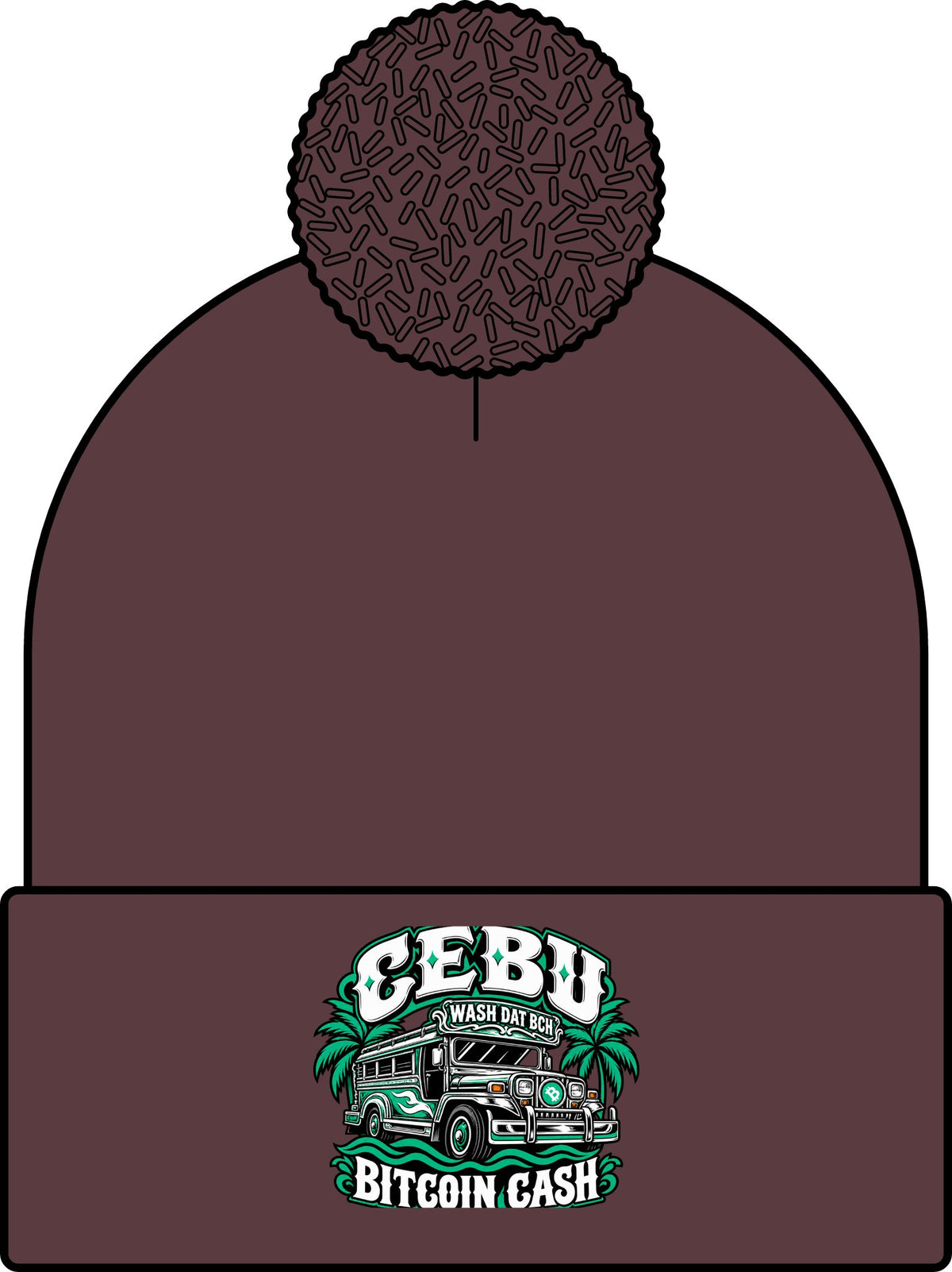 WASH DAT BCH — Cebu Pride Skullie (Green/White)