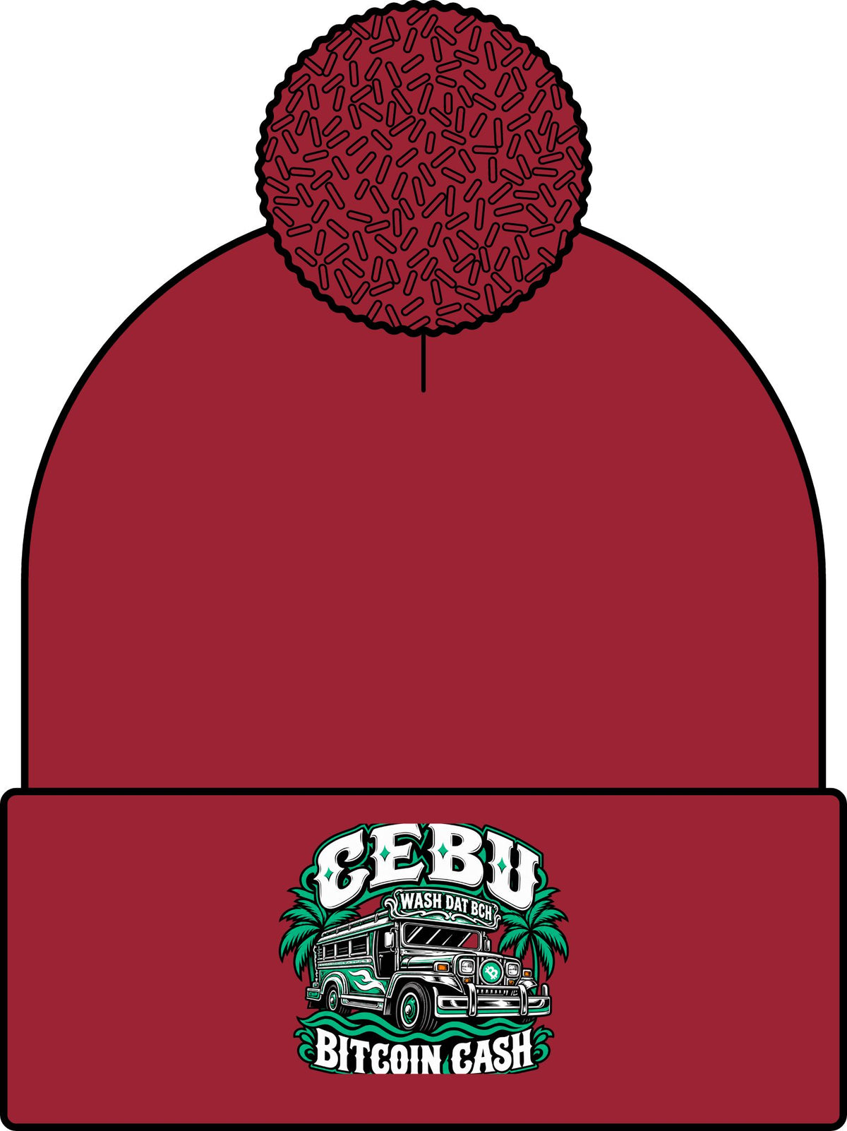 WASH DAT BCH — Cebu Pride Skullie (Green/White)