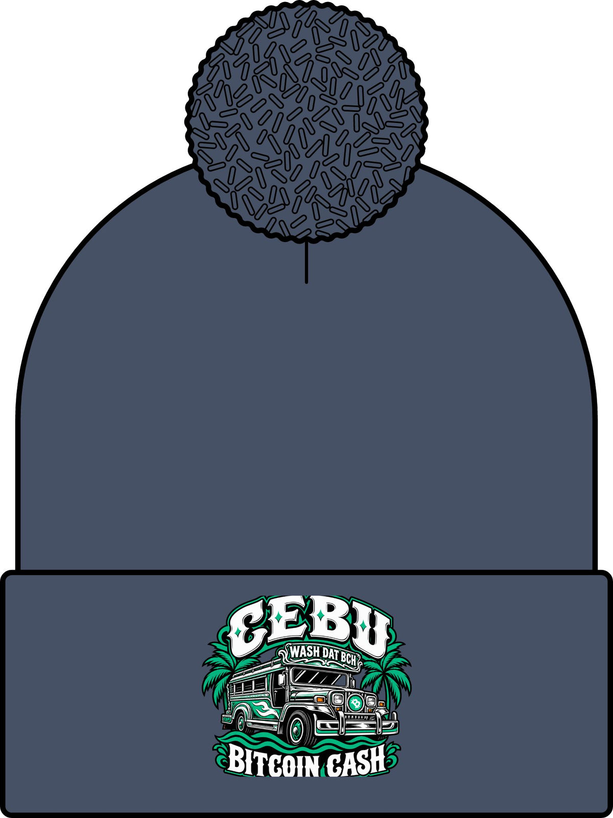 WASH DAT BCH — Cebu Pride Skullie (Green/White)