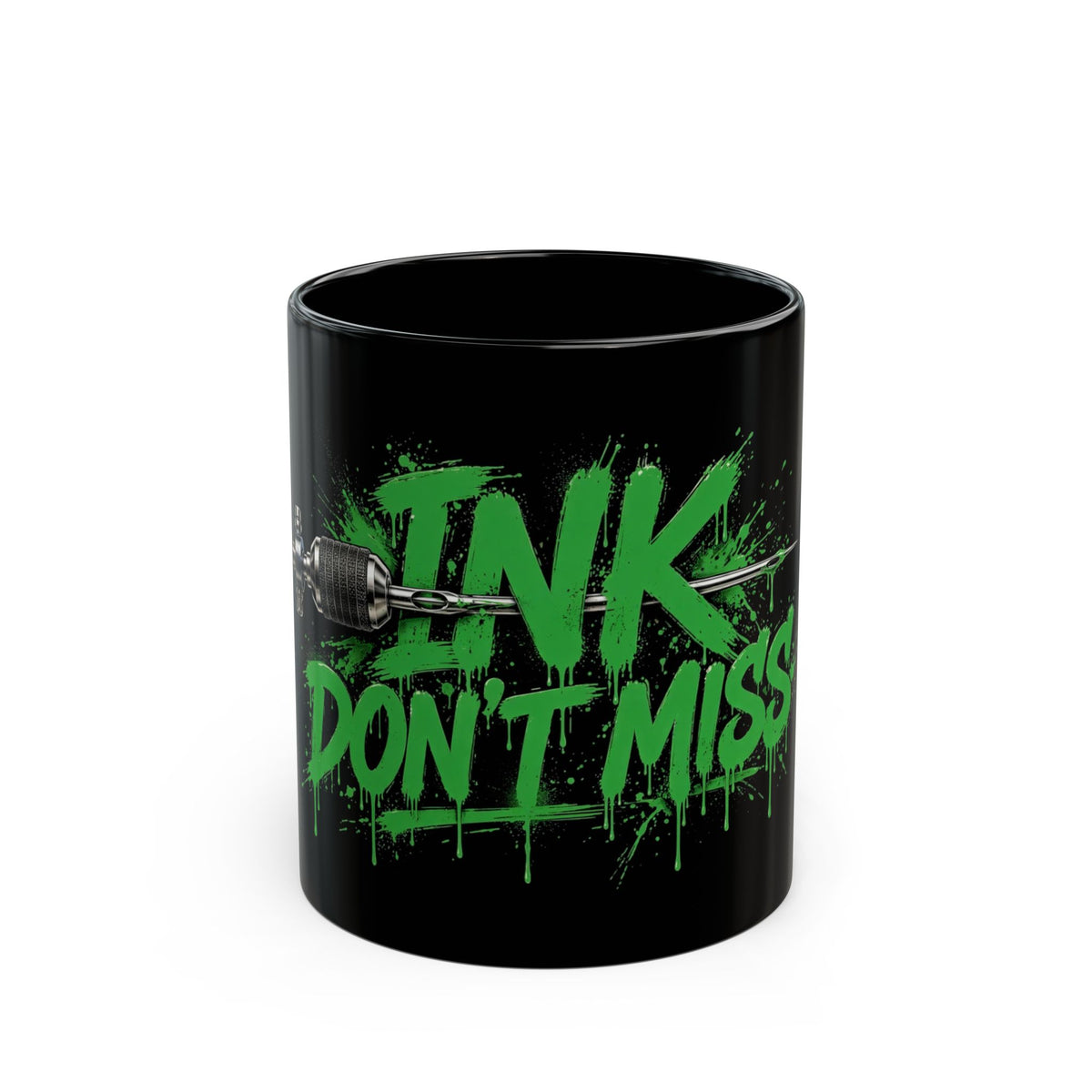 Ink Don't Miss Black Mug