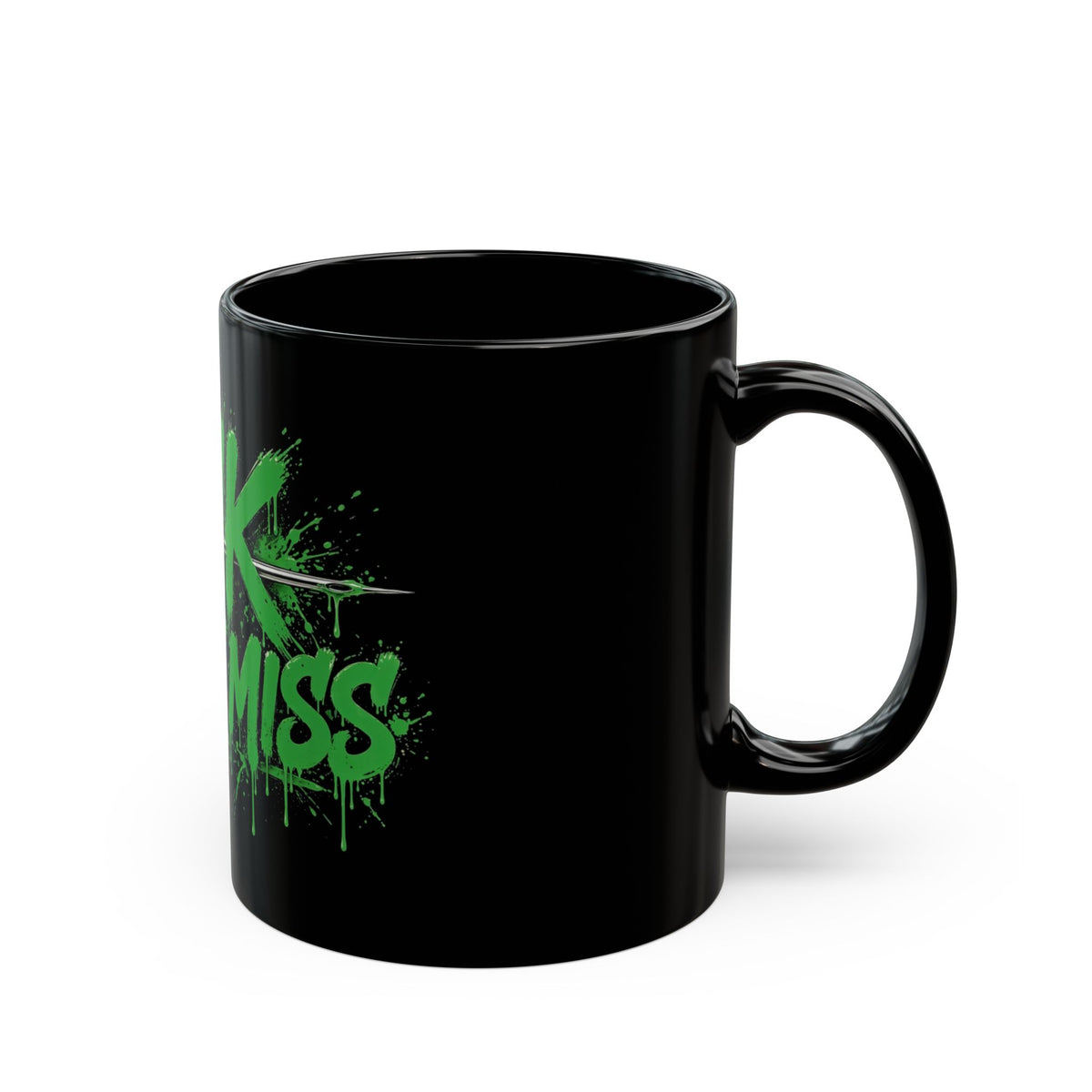 Ink Don't Miss Black Mug