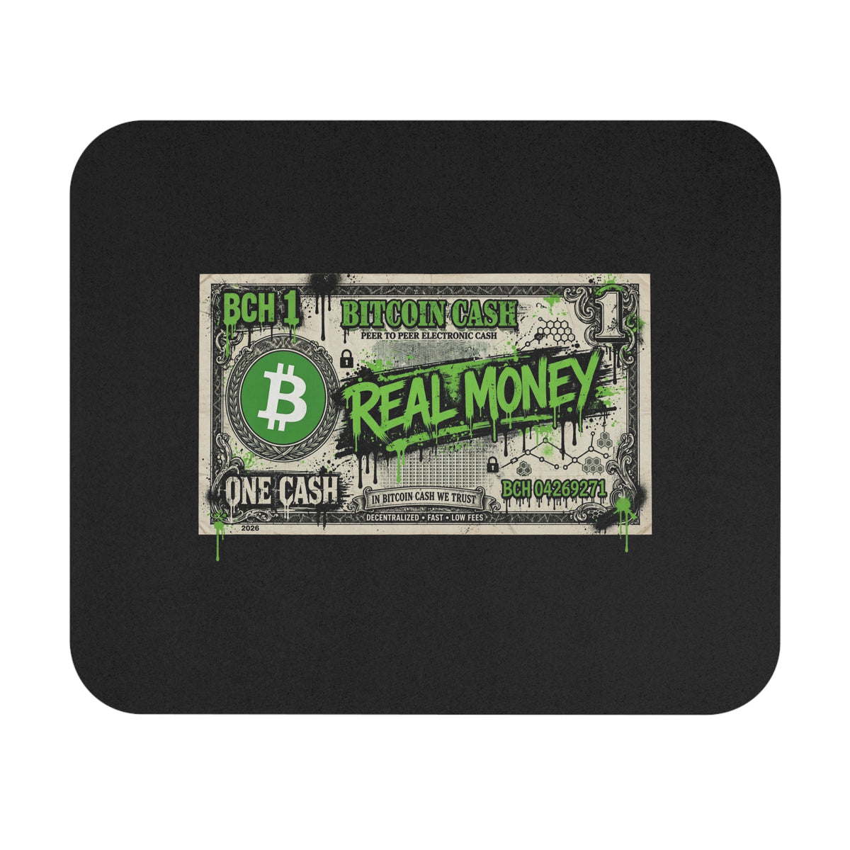 Real Money Bill Mouse Pad