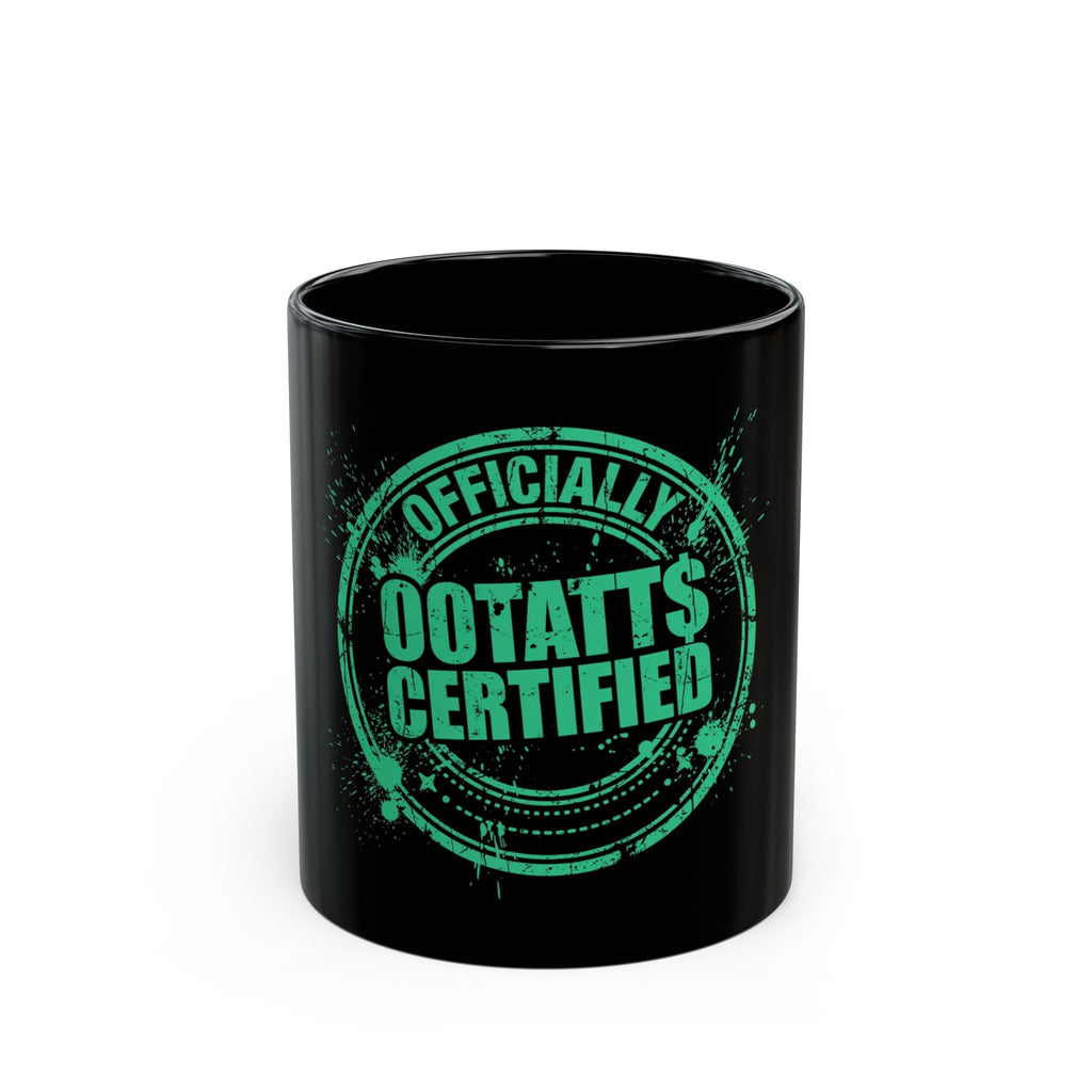 Certified Stamp Black Mug