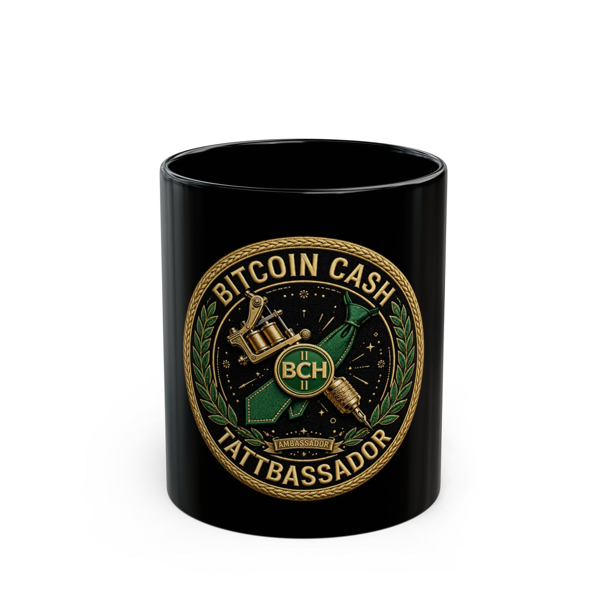 Tattbassador Badge Black Mug