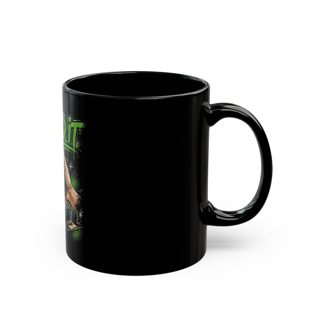 Spend It Black Mug