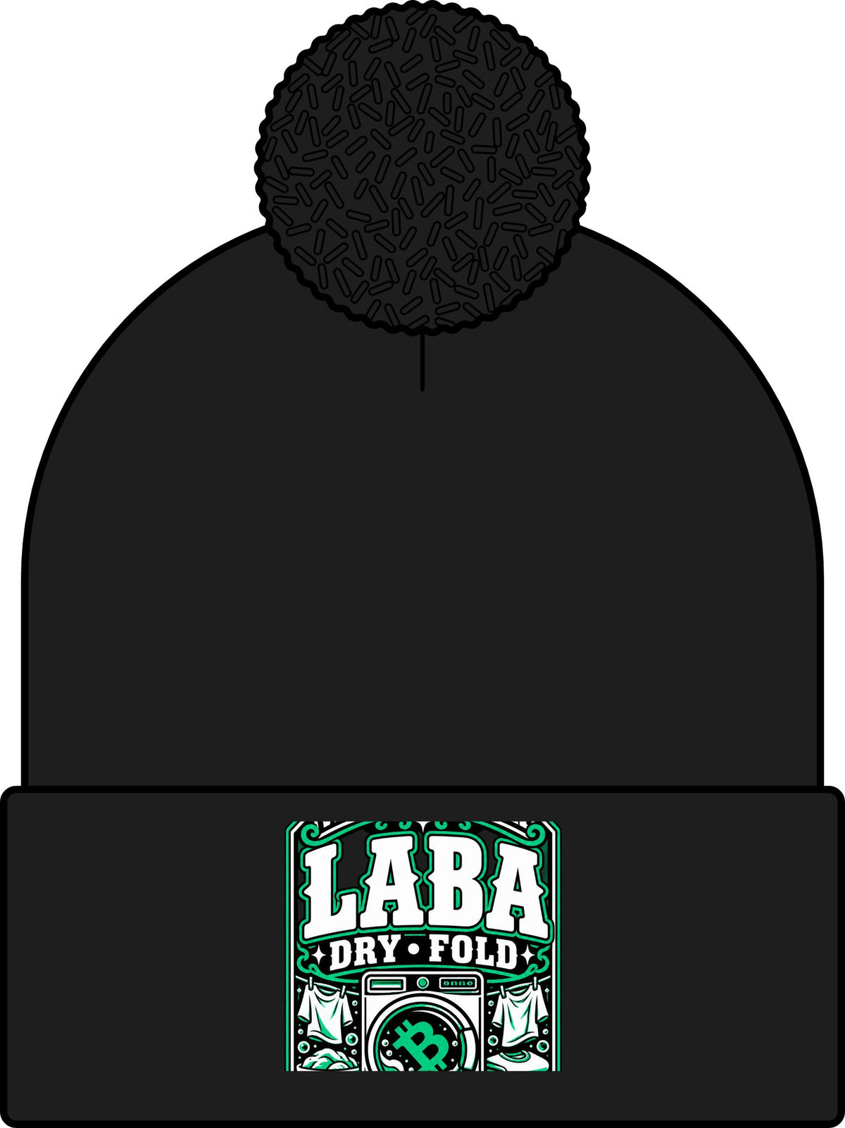 WASH DAT BCH — LABA DRY FOLD Skullie (Green/White)