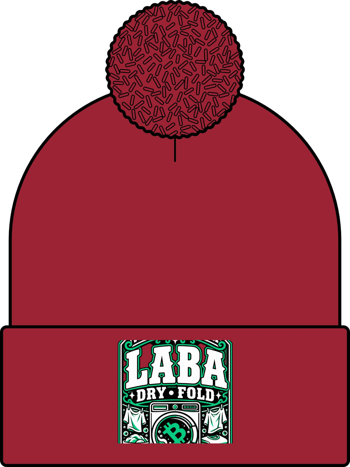 WASH DAT BCH — LABA DRY FOLD Skullie (Green/White)