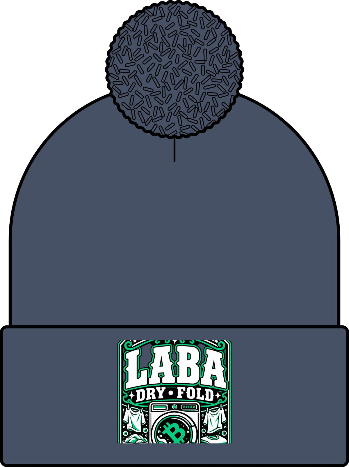 WASH DAT BCH — LABA DRY FOLD Skullie (Green/White)