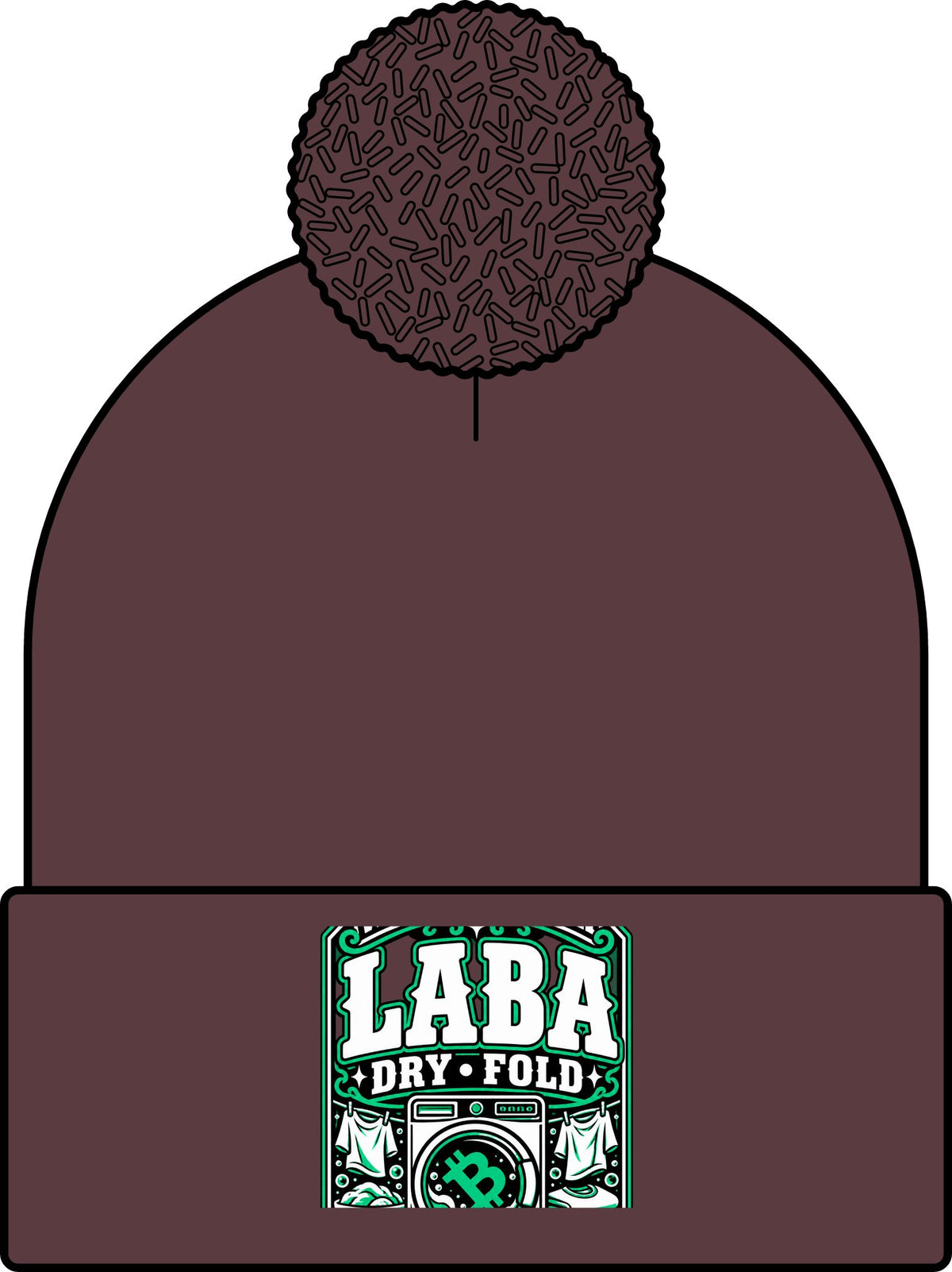 WASH DAT BCH — LABA DRY FOLD Skullie (Green/White)
