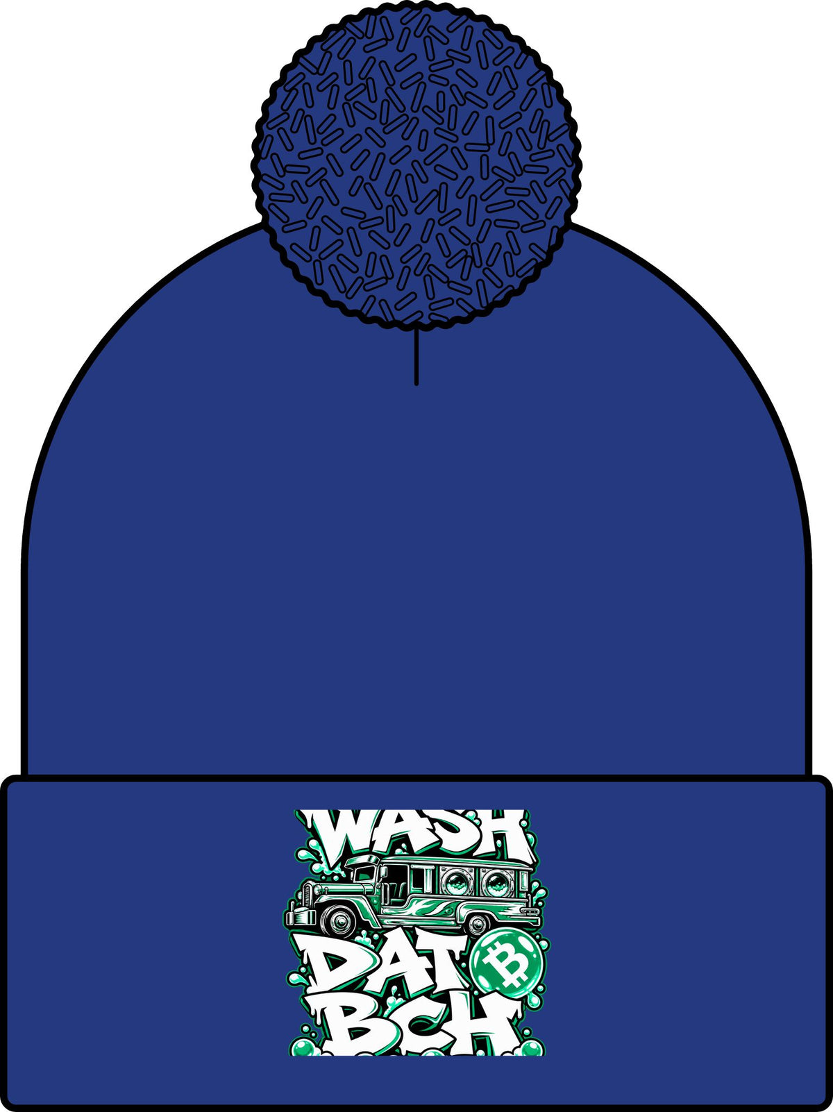 WASH DAT BCH — Hero Skullie (Green/White)