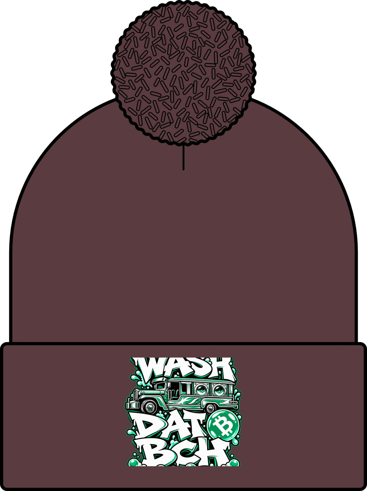 WASH DAT BCH — Hero Skullie (Green/White)