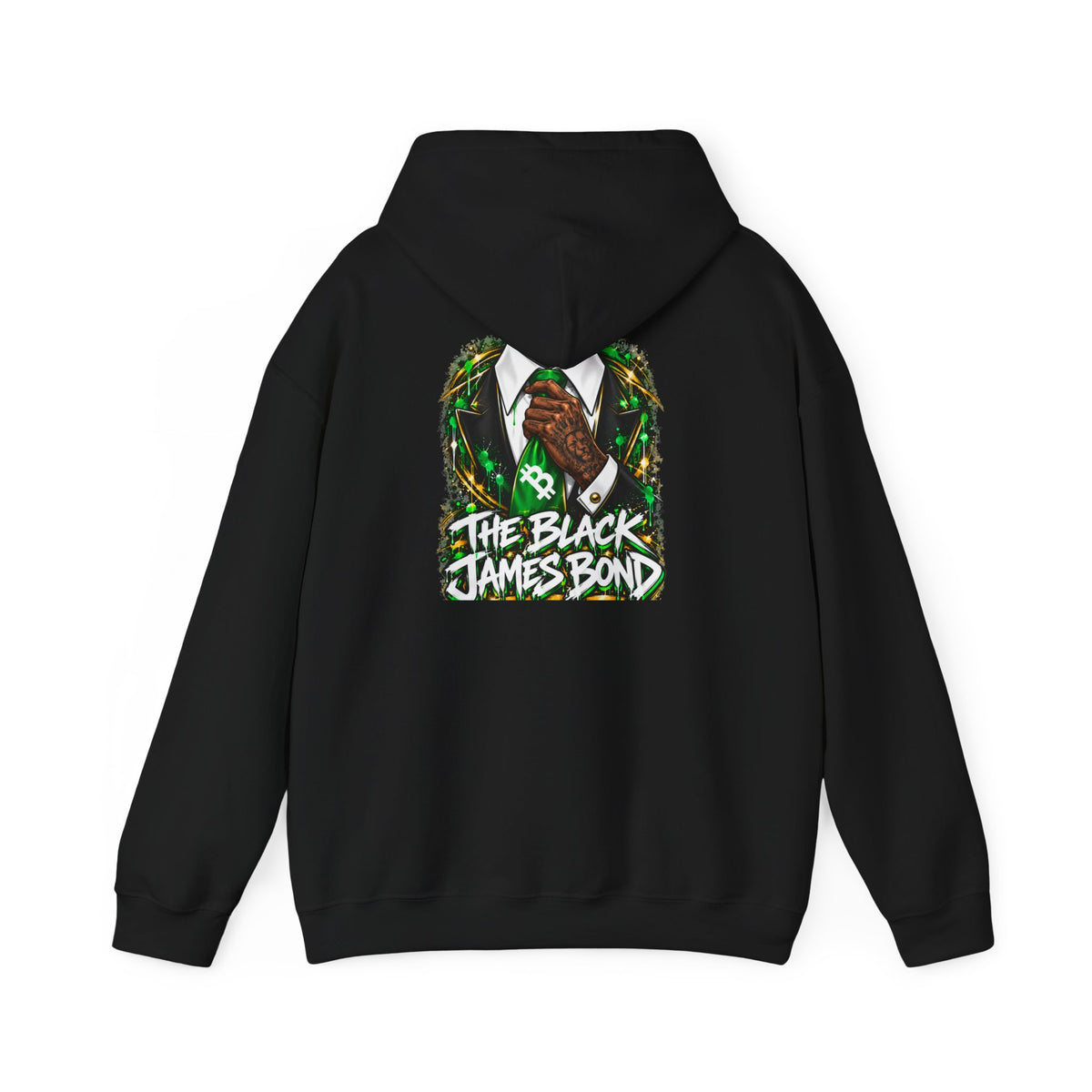 Green Tie Agent Hoodie
