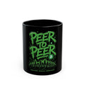 Peer to Peer Black Mug
