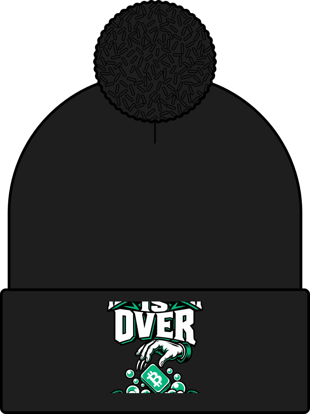WASH DAT BCH — HANDWASH IS OVER Skullie (Green/White)