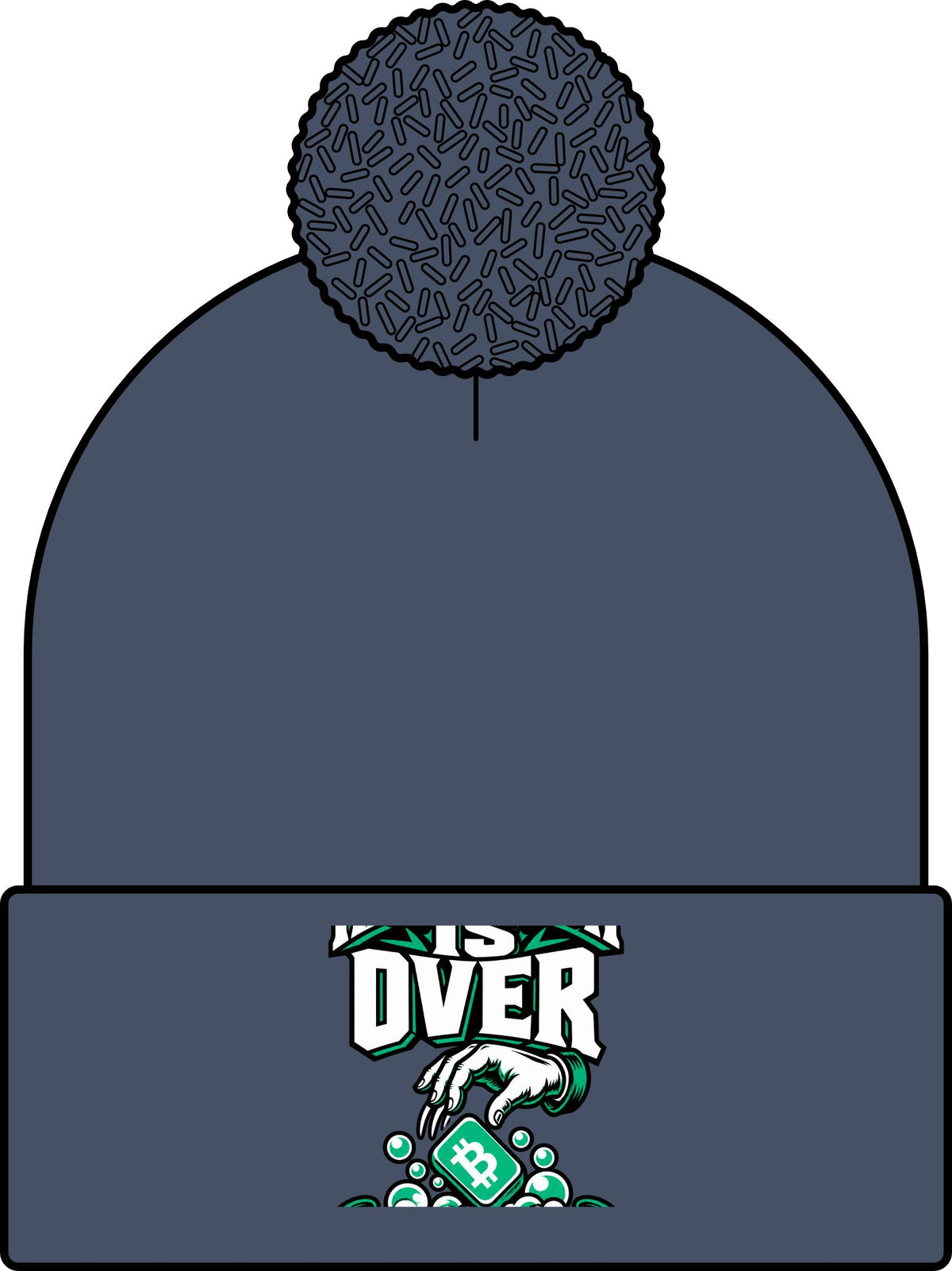 WASH DAT BCH — HANDWASH IS OVER Skullie (Green/White)