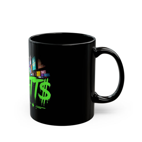 00TATT$ Times Square Black Mug