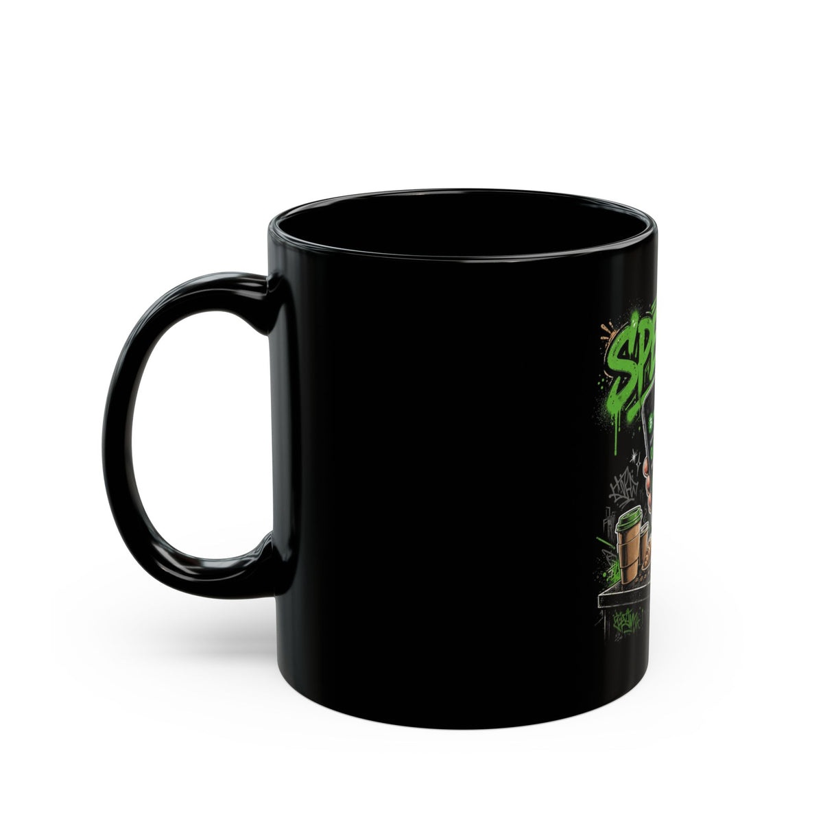 Spend It Black Mug