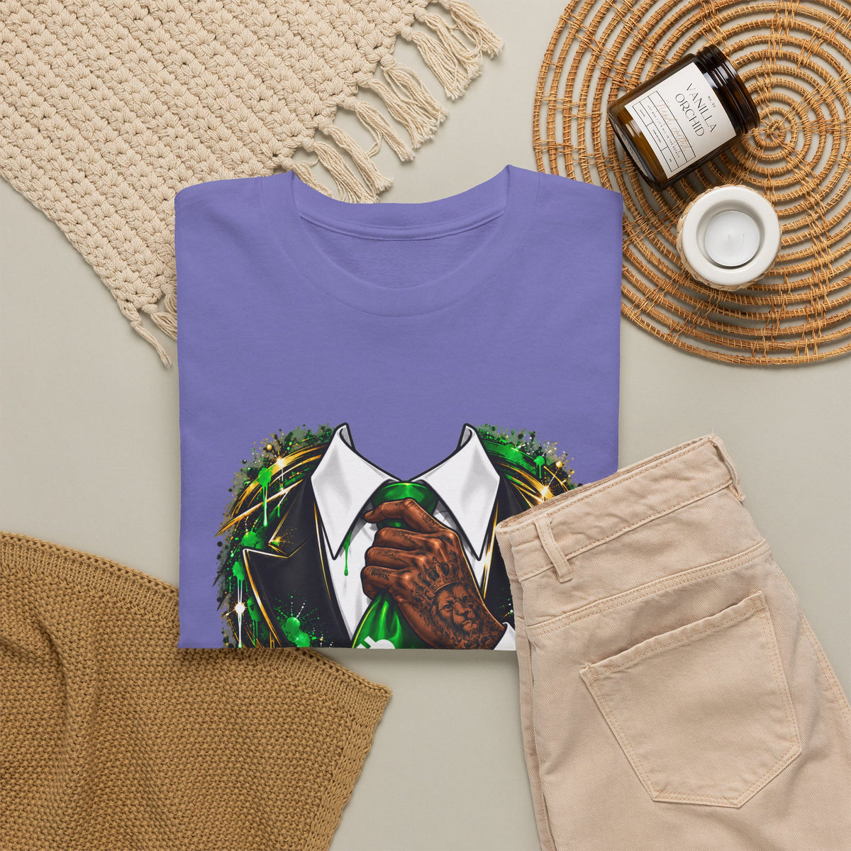 Green Tie Agent Tee