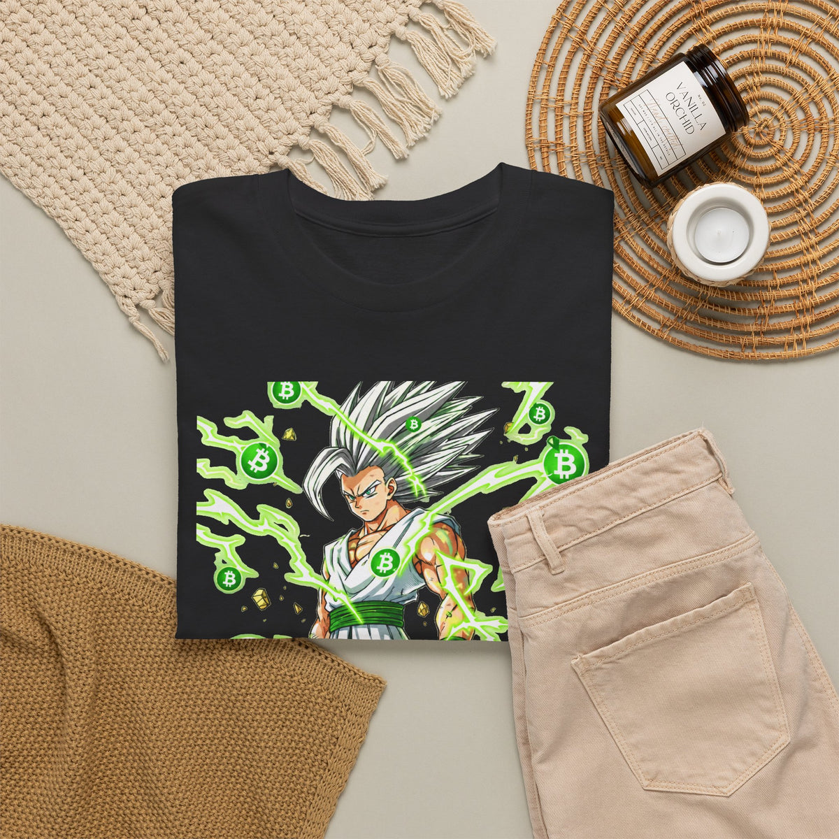 Silver Manga Warrior Tee