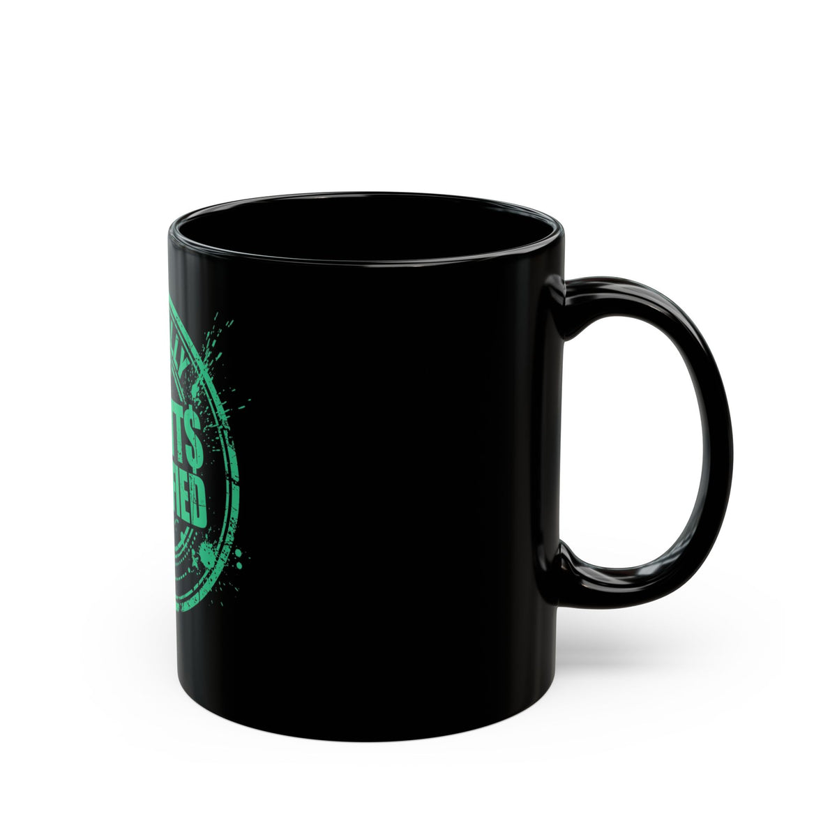 Certified Stamp Black Mug