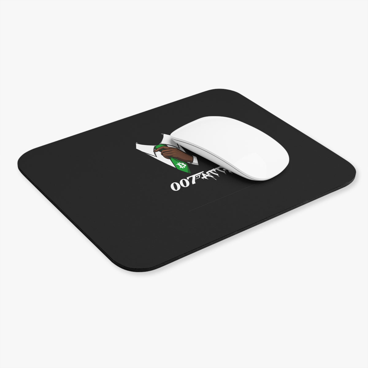 Green Tie Agent Mouse Pad