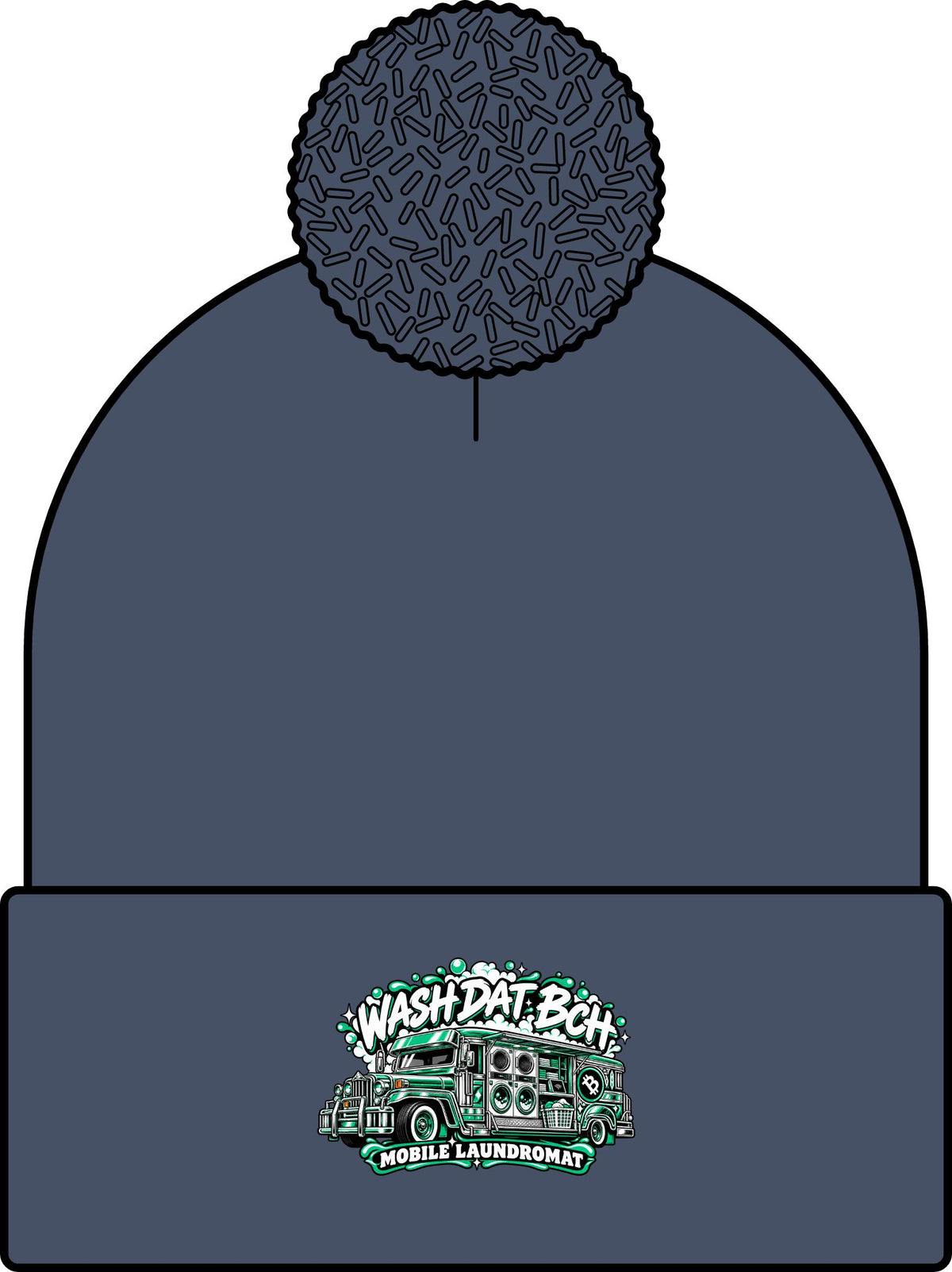 WASH DAT BCH — Inside the Jeepney Skullie (Green/White)