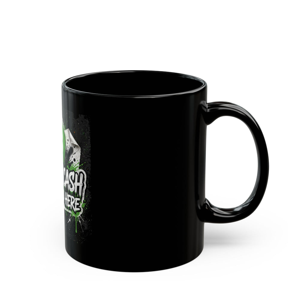 Accepted Here Black Mug