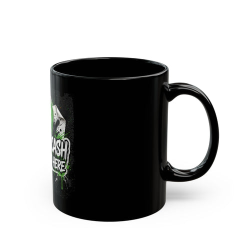 Accepted Here Black Mug